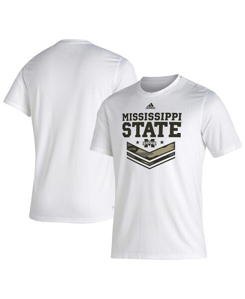 Men's White Mississippi State Bulldogs Military-Inspired Appreciation Creator T-shirt