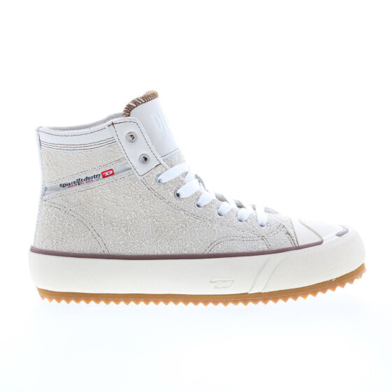 Diesel S-Principia Mid X Mens White Suede Lifestyle Sneakers Shoes