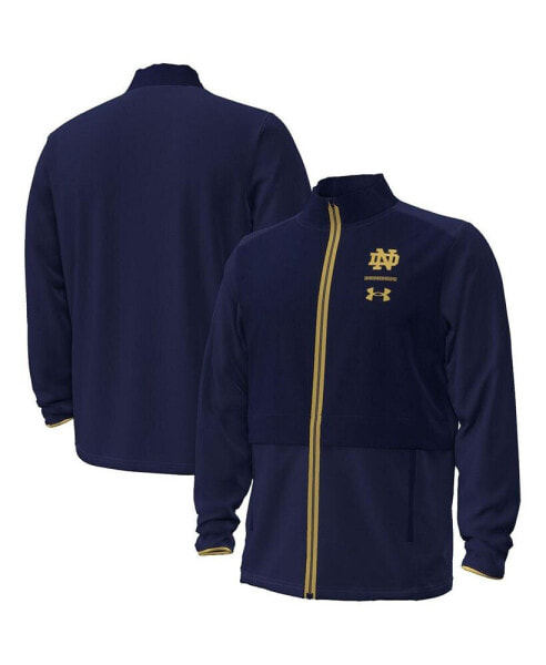 Куртка с полной молнией Under Armour мужская синяя Notre Dame Fighting Irish 2023 Aer Lingus College Football Classic