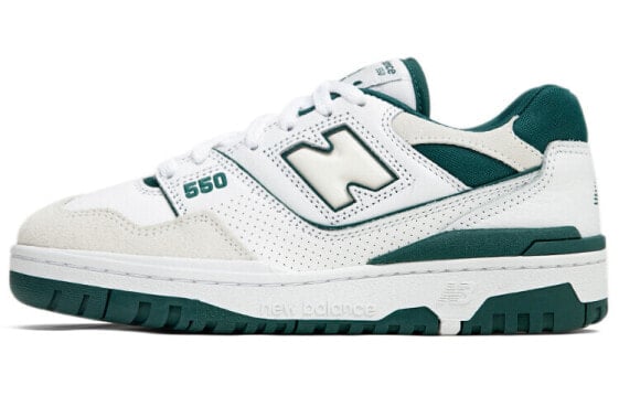 Кроссовки New Balance 550 Мужские бело-зеленые