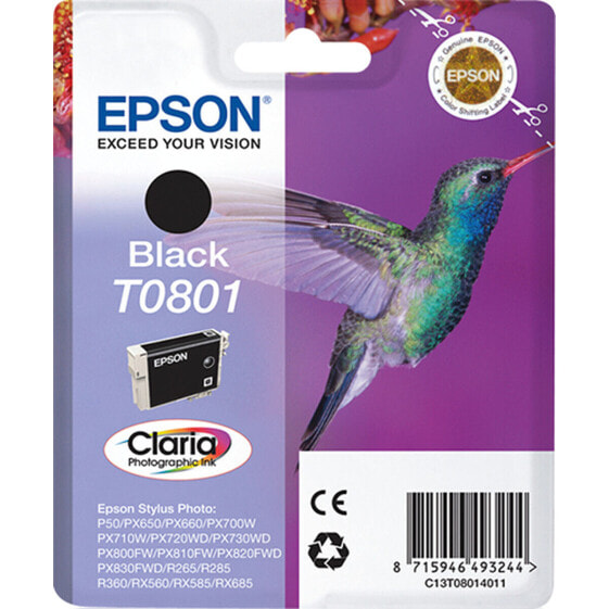 Картридж с оригинальными чернилами Epson C13T08014011 Чёрный