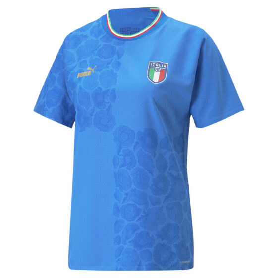 Puma Liberty X Italy Authentic Home Crew Neck Short Sleeve Soccer Jersey Womens
