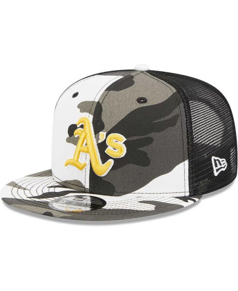 Men's Camo Oakland Athletics Urban Camo Trucker 9Fifty Snapback Hat