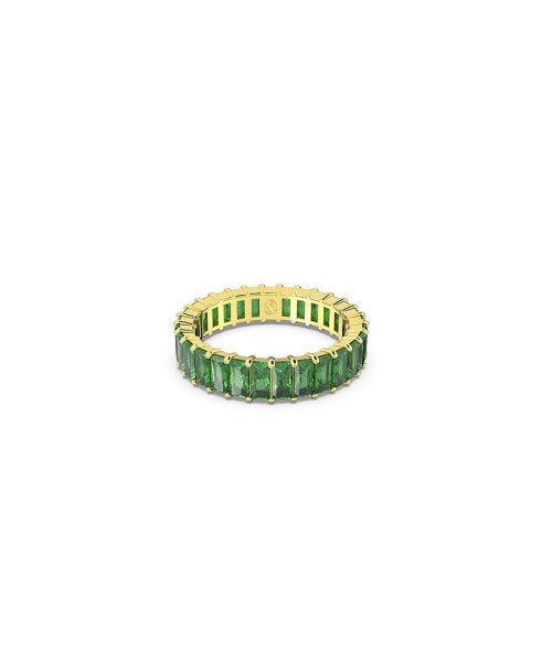 Crystal Baguette Cut Green Matrix Ring