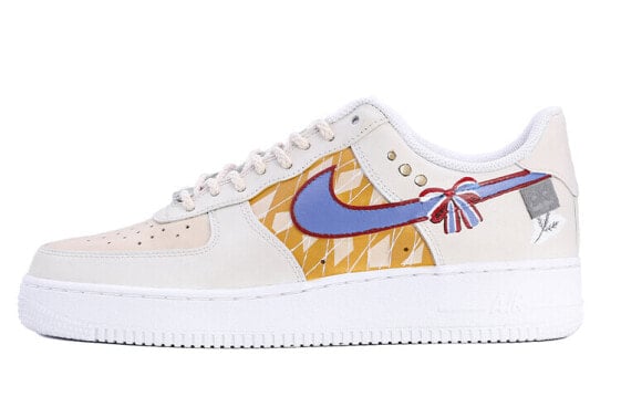 【定制球鞋】 Nike Air Force 1 Low 07 空军一号 圣诞夜 学院风 低帮 板鞋 男款 棕黄 / Кроссовки Nike Air Force CW2288-111