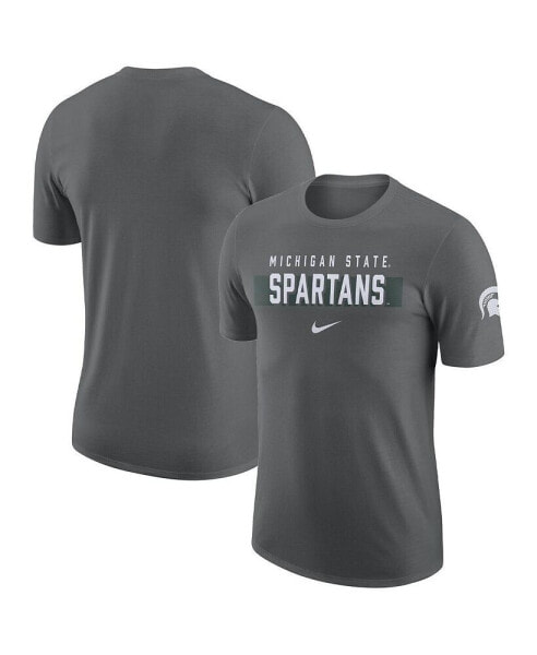 Men's Gray Michigan State Spartans Campus Gametime T-shirt