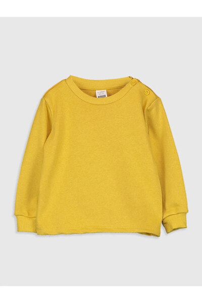 Erkek Bebek Orta Sarı Fln Sweatshirt
