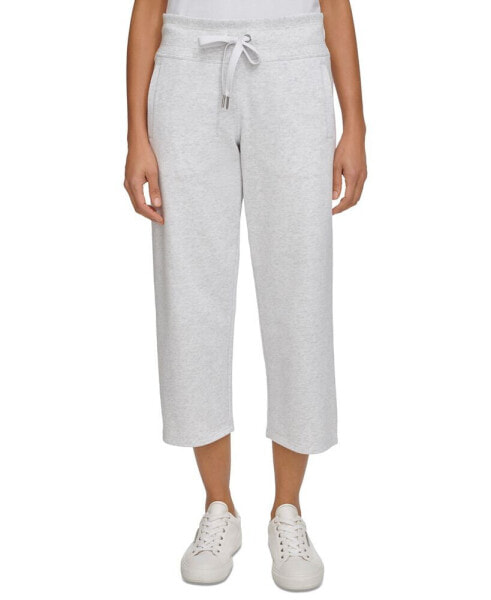 Women's Cropped Drawstring-Waist Pants