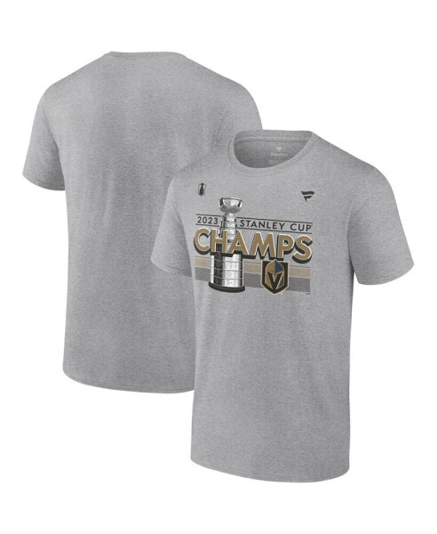 Men's Heather Gray Vegas Golden Knights 2023 Stanley Cup Champions Locker Room T-shirt