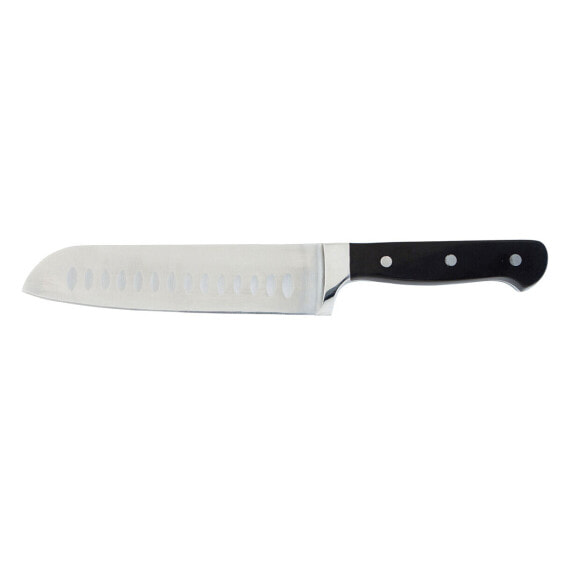 Нож кухонный профессиональный Quid Professional Santoku Inox Чёрный Металл (Набор 6 шт)