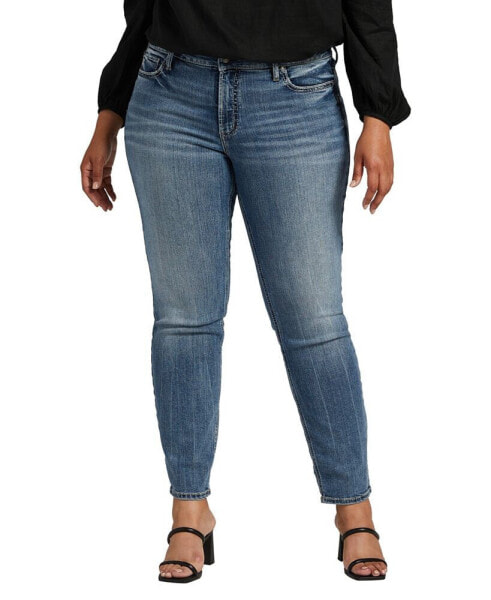 Plus Size Suki Mid Rise Straight Leg Jeans