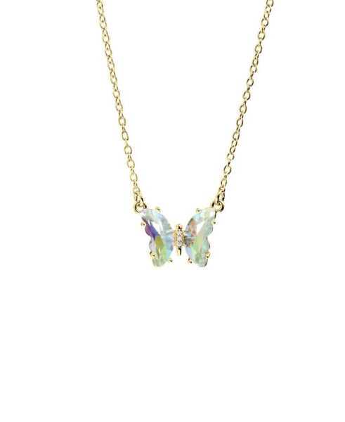 Macy's women's Crystal Butterfly Necklace