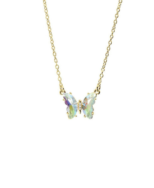 Women's Crystal Butterfly Necklace