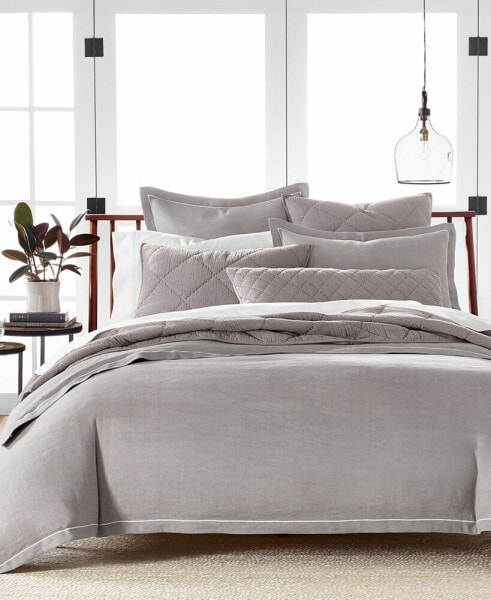 Linen/Modal Blend 3-Pc. Duvet Cover Set, Full/Queen, Created for Macy's