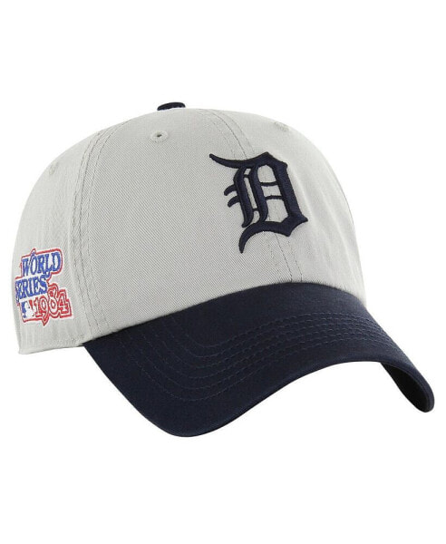 47 Brand Men's Gray/Navy Detroit Tigers Sure Shot Classic Franchise Fitted Hat