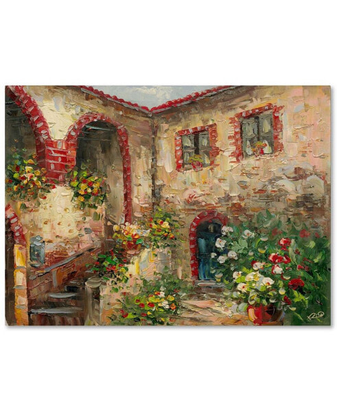 Rio 'Tuscany Courtyard' Canvas Art - 32" x 24"