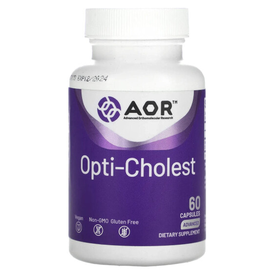 Капсулы для сердца и сосудов Advanced Orthomolecular Research AOR Opti-Cholest, 60 штук