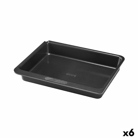 Форма для выпечки Pyrex Magic Квадратный Прямоугольный Чёрный Металл 24 x 24 cm (6 штук)