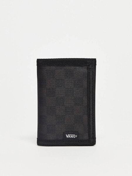 Vans slipped wallet in black checkerboard