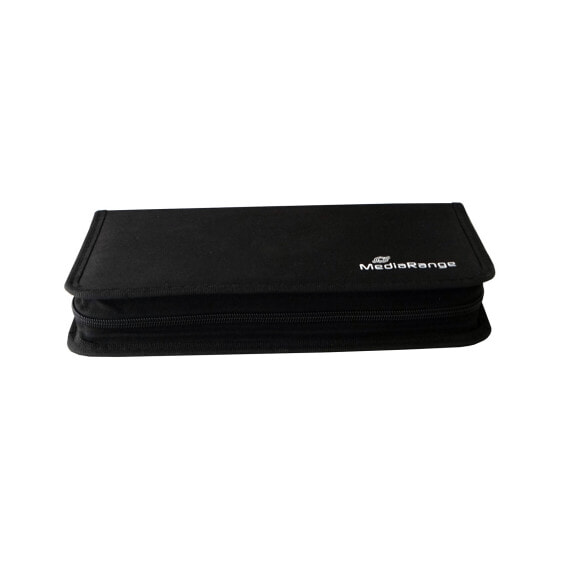 MEDIARANGE BOX51, Wallet case, 48 discs, Black, Nylon, 120 mm, 289 mm