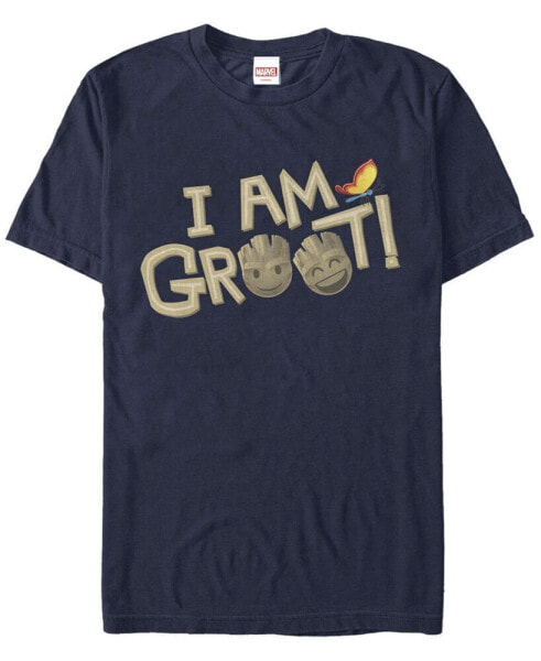 Men's Groot Emoji Short Sleeve Crew T-shirt