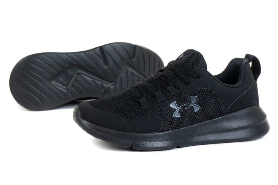 Мужские кроссовки спортивные для бега черные текстильные низкие Under Armour 3022954-004