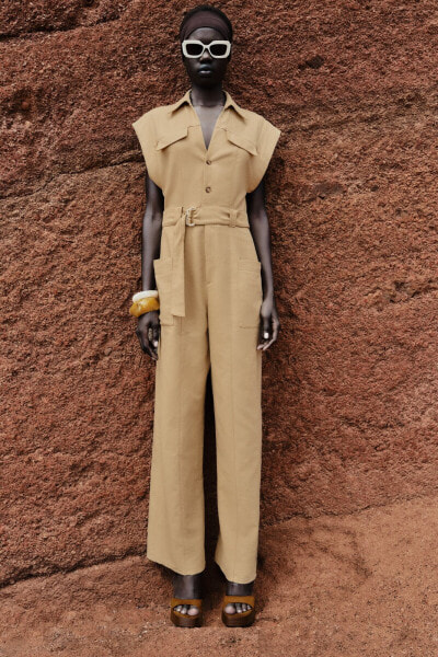 Jumpsuit with belt