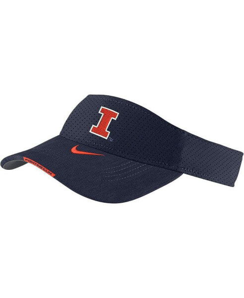 Men's Navy Illinois Fighting Illini 2023 Sideline Performance Adjustable Visor