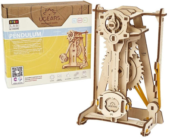 UGEARS STEM Lab 3D STEM (Science, Technology, Engineering and Mathematics) Play Set - 3D Wooden Construction Kit - DIY Mechanical Science Kit - Scientific STEM Toy with App (English language not guaranteed), Wooden Model Kit for Adults and Children Aged 8+