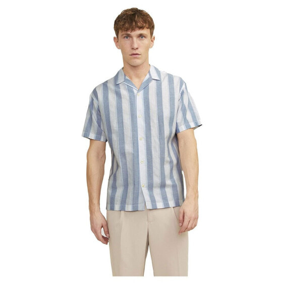 Рубашка Jack & Jones Summer Stripe Resort с коротким рукавом