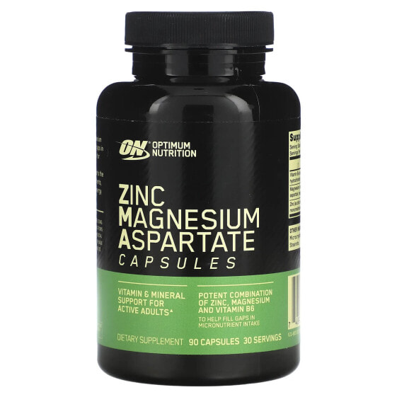 Посттренировочный комплекс Optimum Nutrition Zinc Magnesium Aspartate, 90 капсул