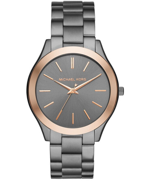 Unisex Slim Runway Gunmetal Stainless Steel Watch 44mm