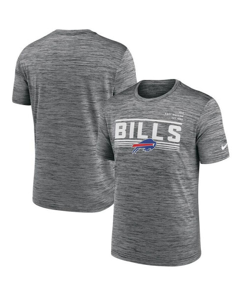 Men's Gray Buffalo Bills Yardline Velocity Performance T-shirt