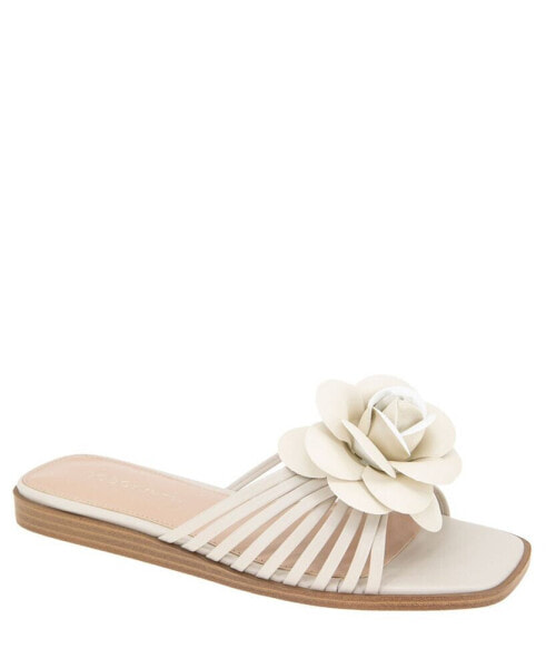 Women's Masha Flower Slip-On Flat Sandals