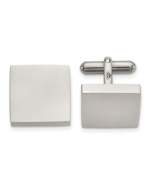 Запонки Chisel Polished Square Cuff Links