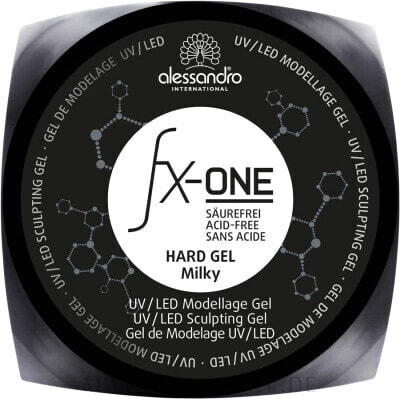 Hartes Modelliergel für die Nägel - Alessandro FX-One Hard Sculpting Gel Milk