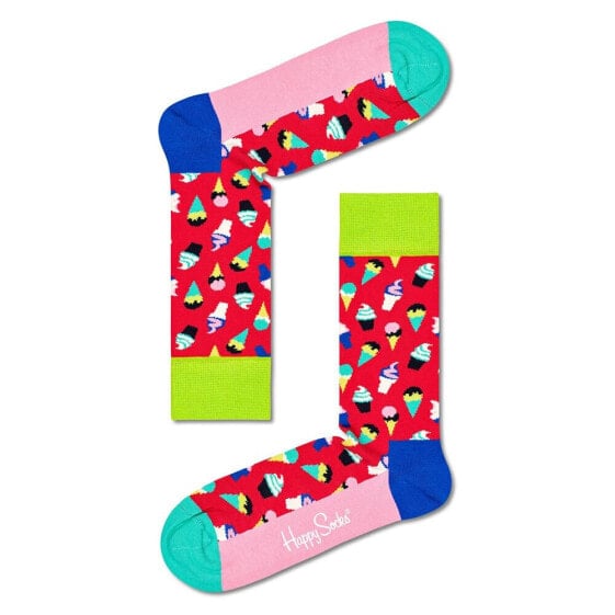 Носки для спорта Happy Socks в стиле мороженого, украшенные карамелью