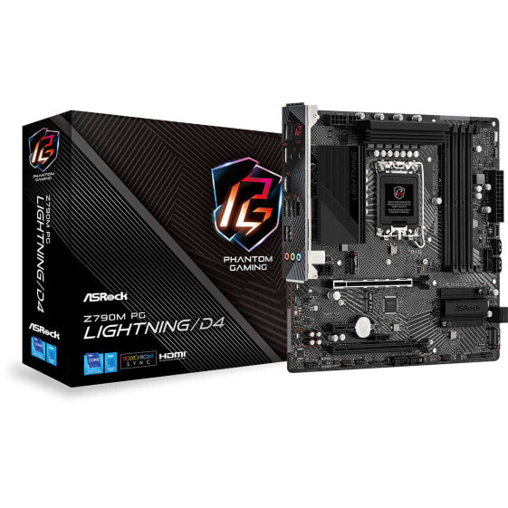 Материнская плата ASRock Z790M PG Lightning/D4 Intel LGA 1700