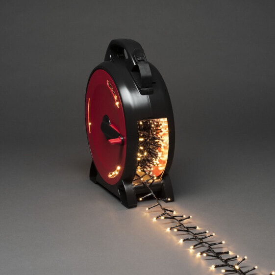 Konstsmide Cable reel - Fairy lights - Black - Red - Plastic - IP44 - Black - 1200 lamp(s)