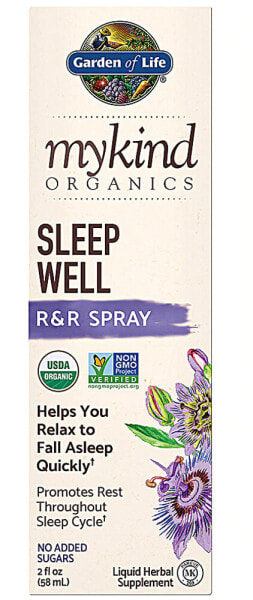 Garden of Life  Organics Sleep Well R&R Spray Расслабляющий спрей для поддержки сна 58 мл