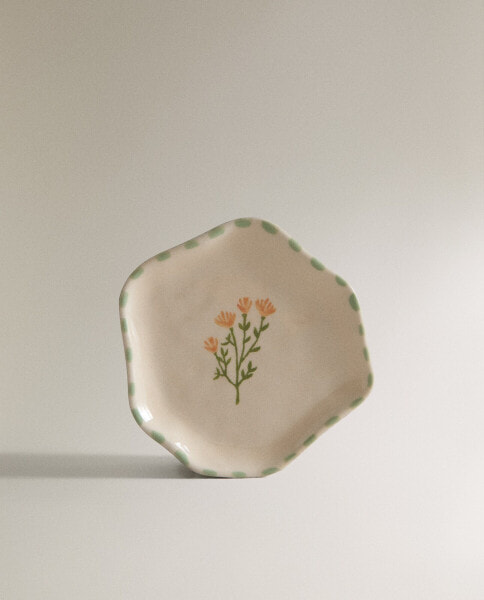 Floral side plate