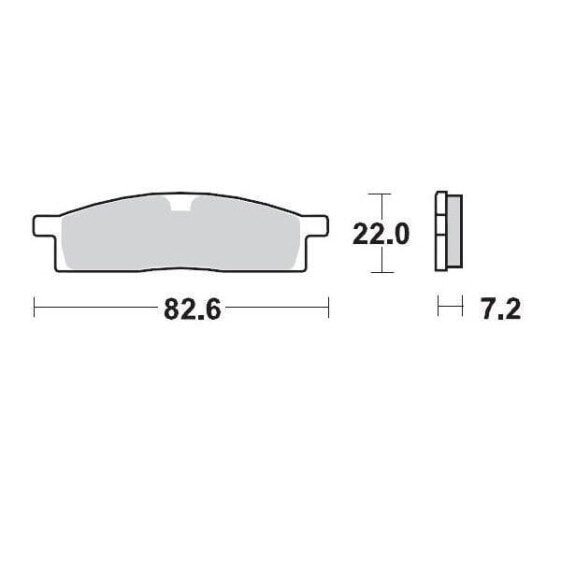 MOTO-MASTER Yamaha 091212 Sintered Brake Pads