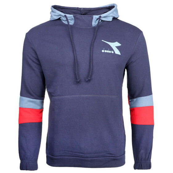 Diadora Sweat Shield Pullover Hoodie Mens Blue Casual Outerwear 177745-60062