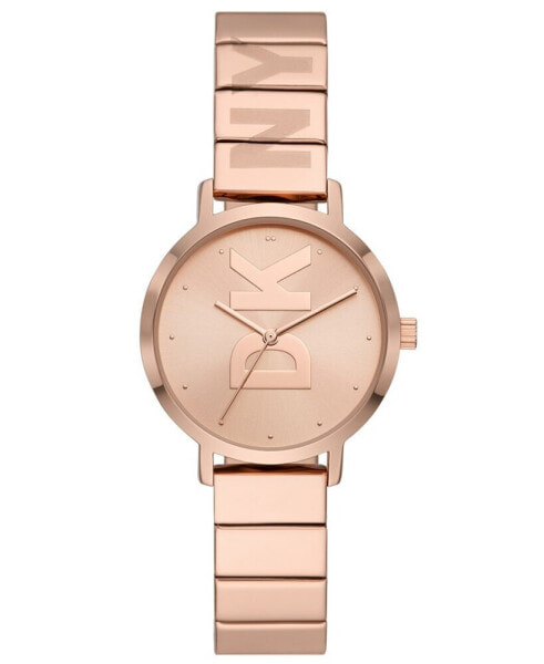 Women's The Modernist Three-Hand Rose Gold-tone Stainless Steel Bracelet Watch 32mm