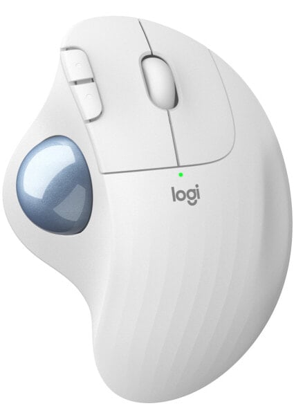 Беспроводная трекболная мышь Logitech ERGO M575 - белая, RF Wireless + Bluetooth, 2000 DPI