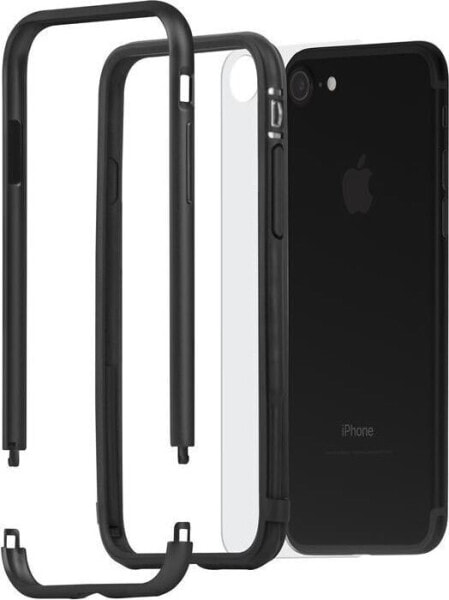 Чехол для смартфона Moshi Luxe с алюминиевой рамкой, iPhone 8 / 7, черный