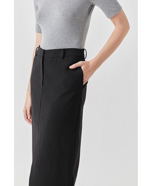 Юбка Grey Lab Mid-Waisted Front Slit Maxi