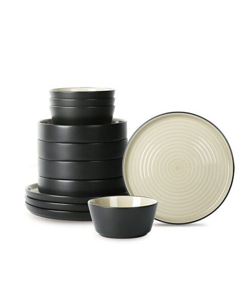 Elica 12 Pc. Dinnerware Set, Service for 4