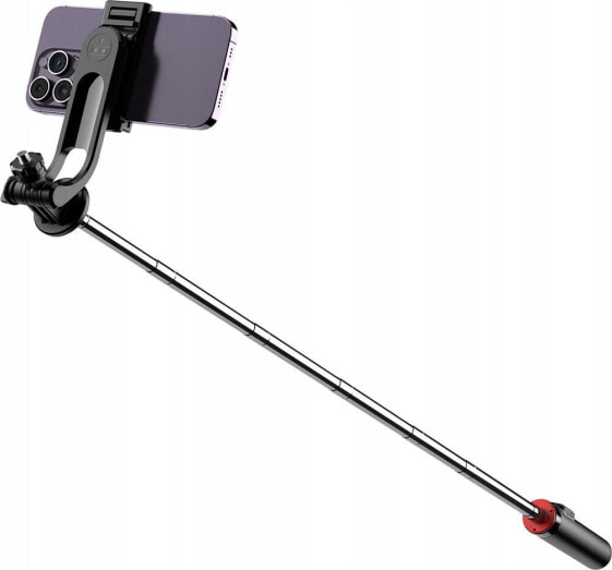 Selfie stick Hurtel Selfie stick WC1Y3S teleskopowy tripod 1.3m z uchwytem na telefon - czarny