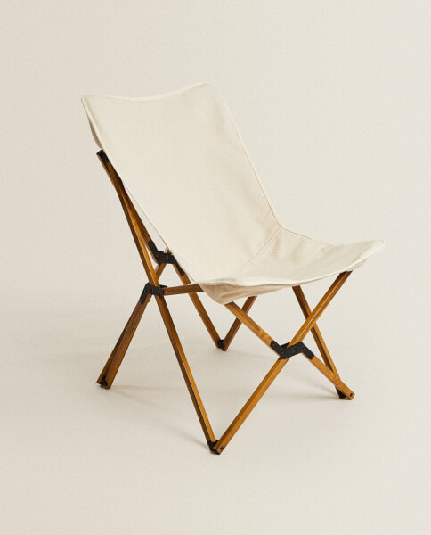 Складной алюминиевый и холстный стул ZARAHOME "Пикник-Кемпинг"